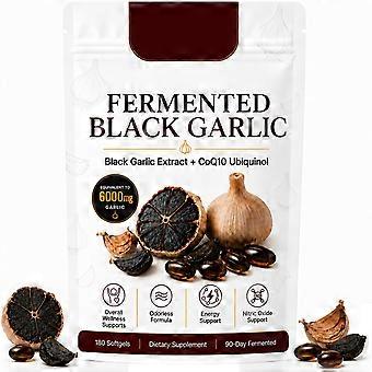 Odorless Formula Fermented Black Garlic Extract Oil, 180 Counts