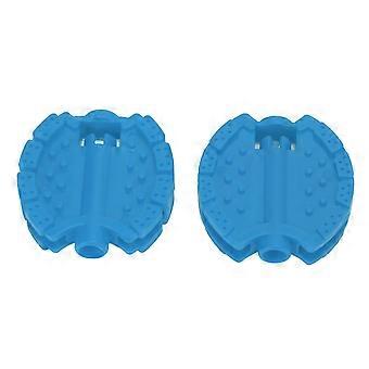 2 Pcs Kids Bike Pedal Plastic Children's Tricycle Bicycle Pedals Child Baby Stroller Front Wheel Foot Pedal Accessories Blue