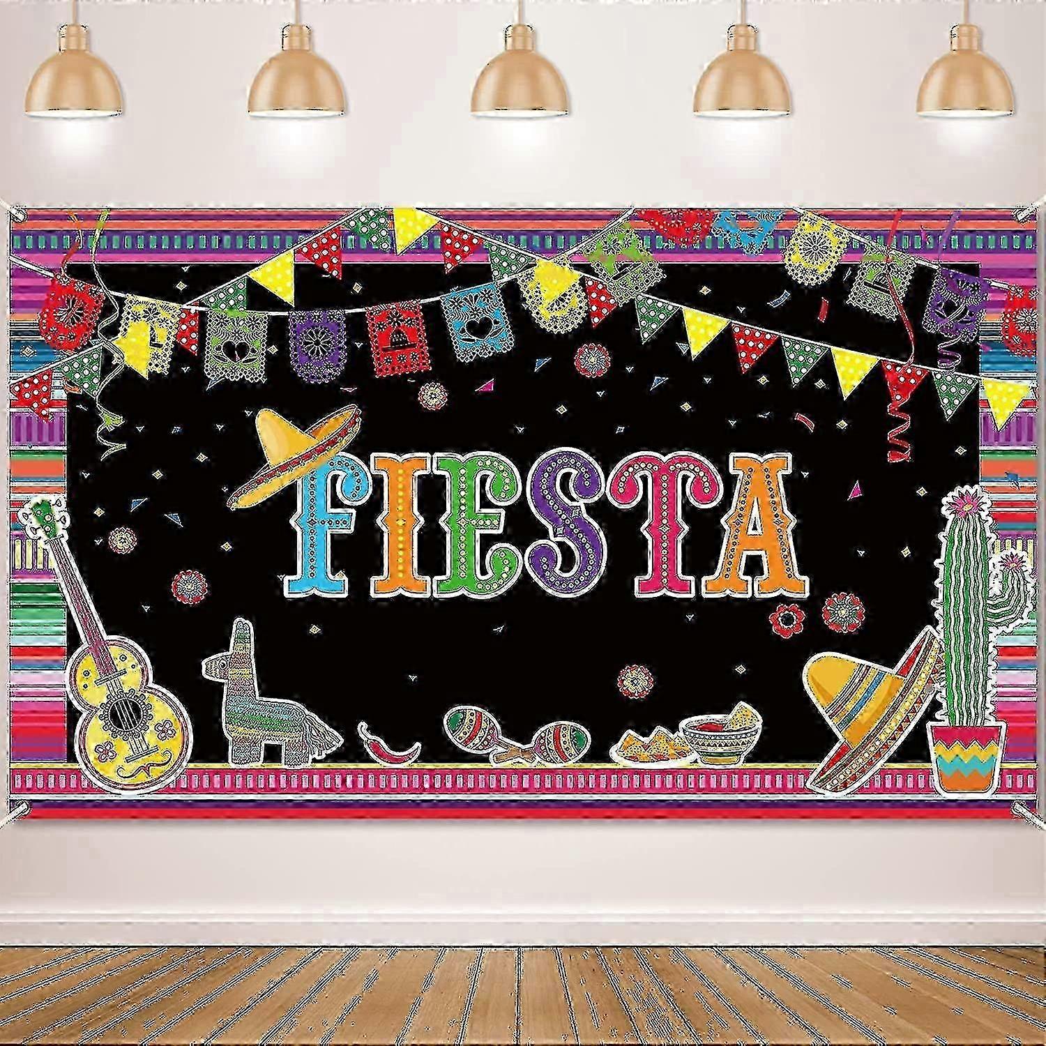 Fiesta Theme Backdrop 180x110cm