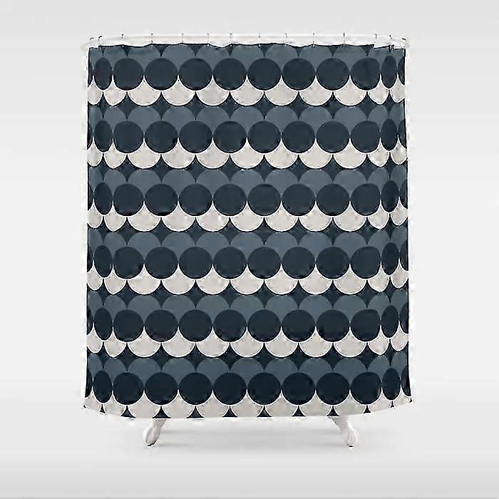 Polyester Waterproof Shower Curtain With Hooks