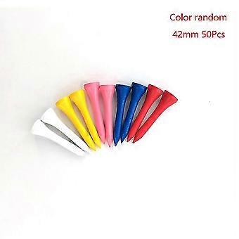 42mm 54mm 70mm 83 mm Length Golf Ball Tee 50 Pcs 100 Pcs Pack Golf Multicolour Wood Tees Step Down Golf Accessories