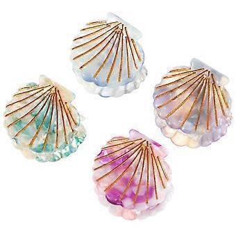 Kleine Muschelhaarspangen zum Stylen, 20 Stück, verschiedene Farben