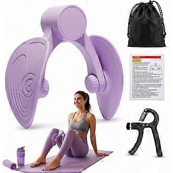 Thigh Master con impugnatura manuale, allenatore dei muscoli del pavimento pelvico e della coscia, attrezzo per l'esercizio della parte interna della coscia per donne e uomini, attrezzo per allenamento in palestra a casa, fianchi e