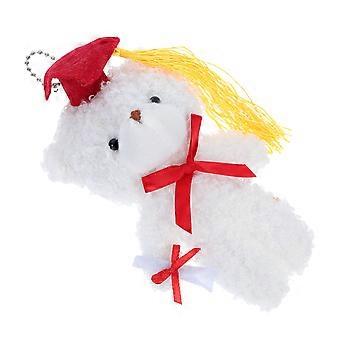 Soft Graduation Bear Plush Toy for Graduation Party 2Pcs White Bear Gifts