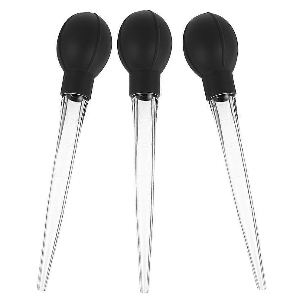 Pipettes Dropper for Baking Measurement 3Pcs Large Plastic Liquid Transfer