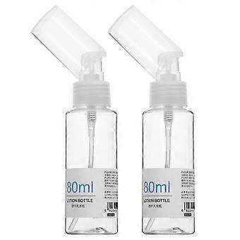 Flacon pompe de voyage cosmétique vide, lot de 2.