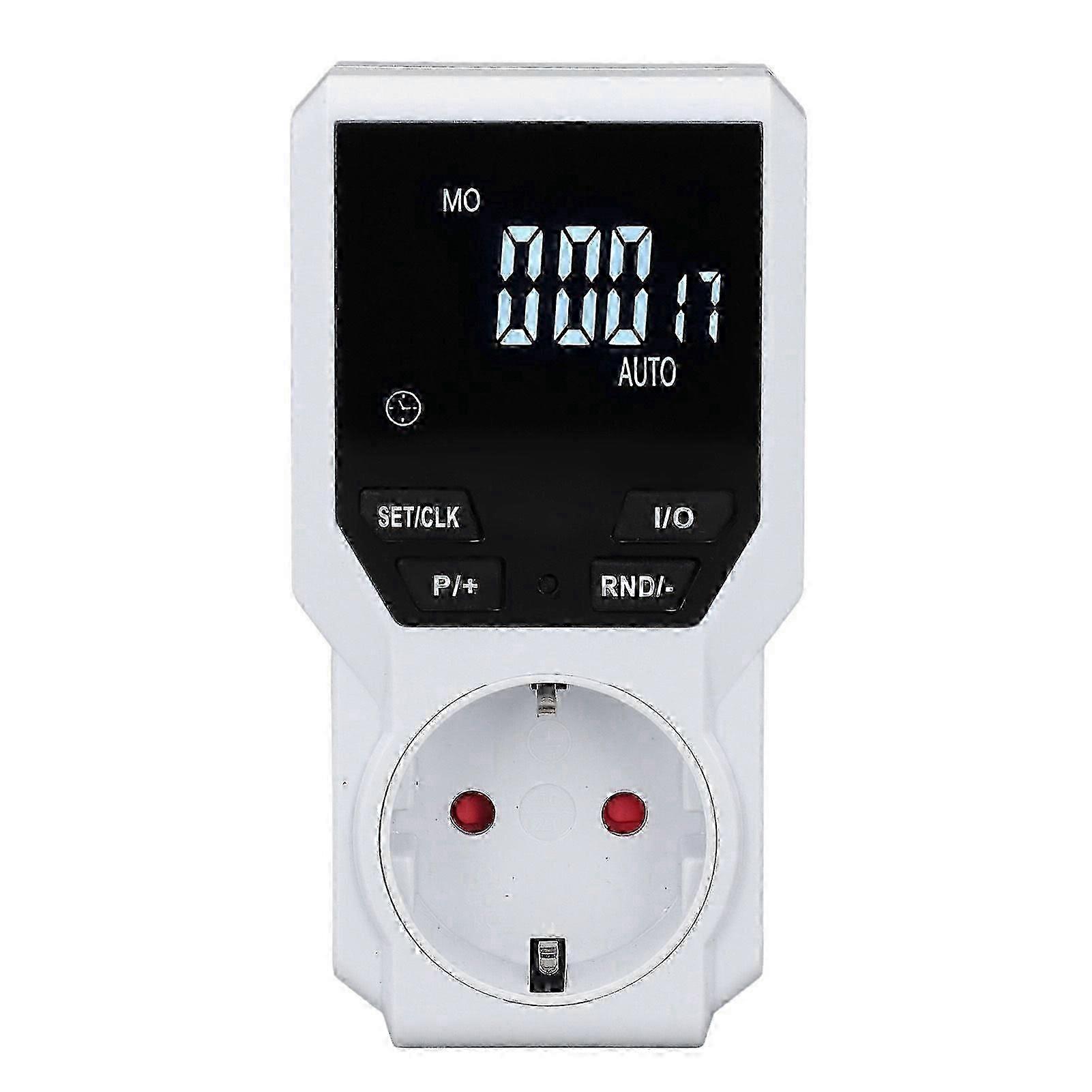 Digital timer switch compatible with sockets. Indoor use. Kitchen/Household. EU plug. 230 V. Excellent quality.