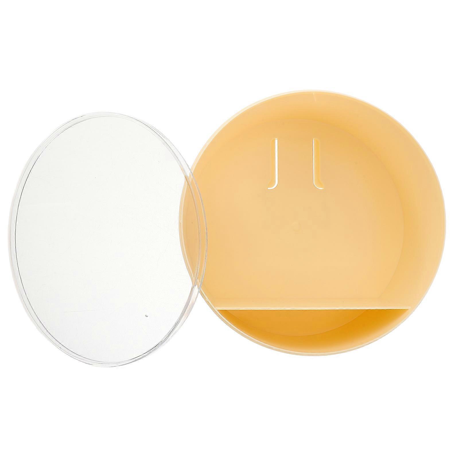 Acrylic Display Case Yellow Wall Mounted for Decor