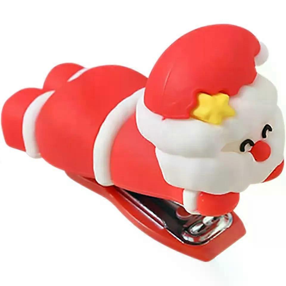 Mini Stapler Red Silicone Metal Desktop Stapler