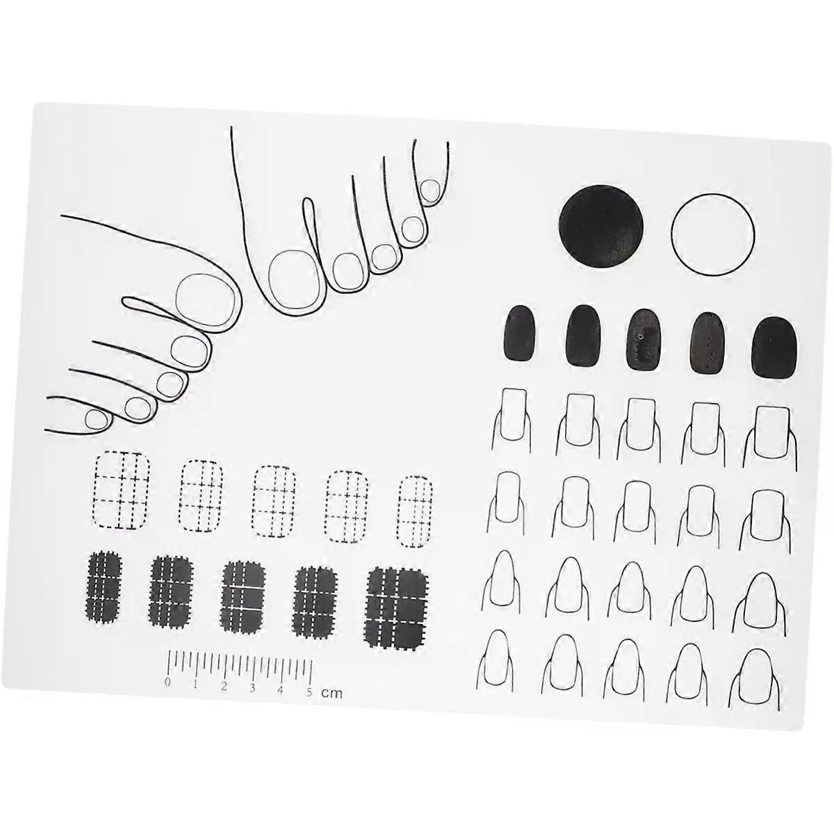 Acrylic Nail Mat Trainer for Practice and Design