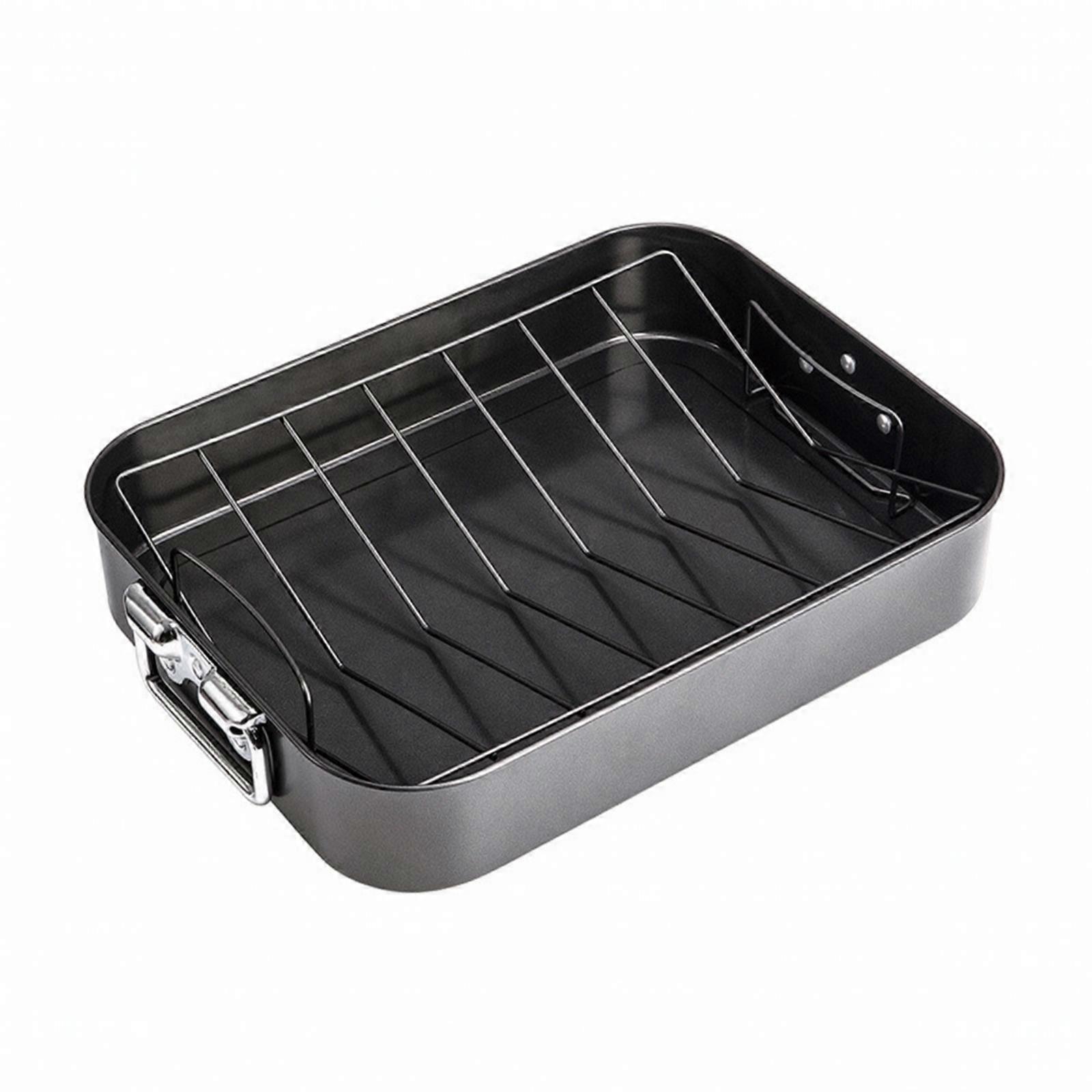Cookware Spacious Rectangular Roaster for Oven-Baked Desserts