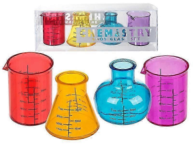 40ml Lab-Style Plastic Drinking Glasses