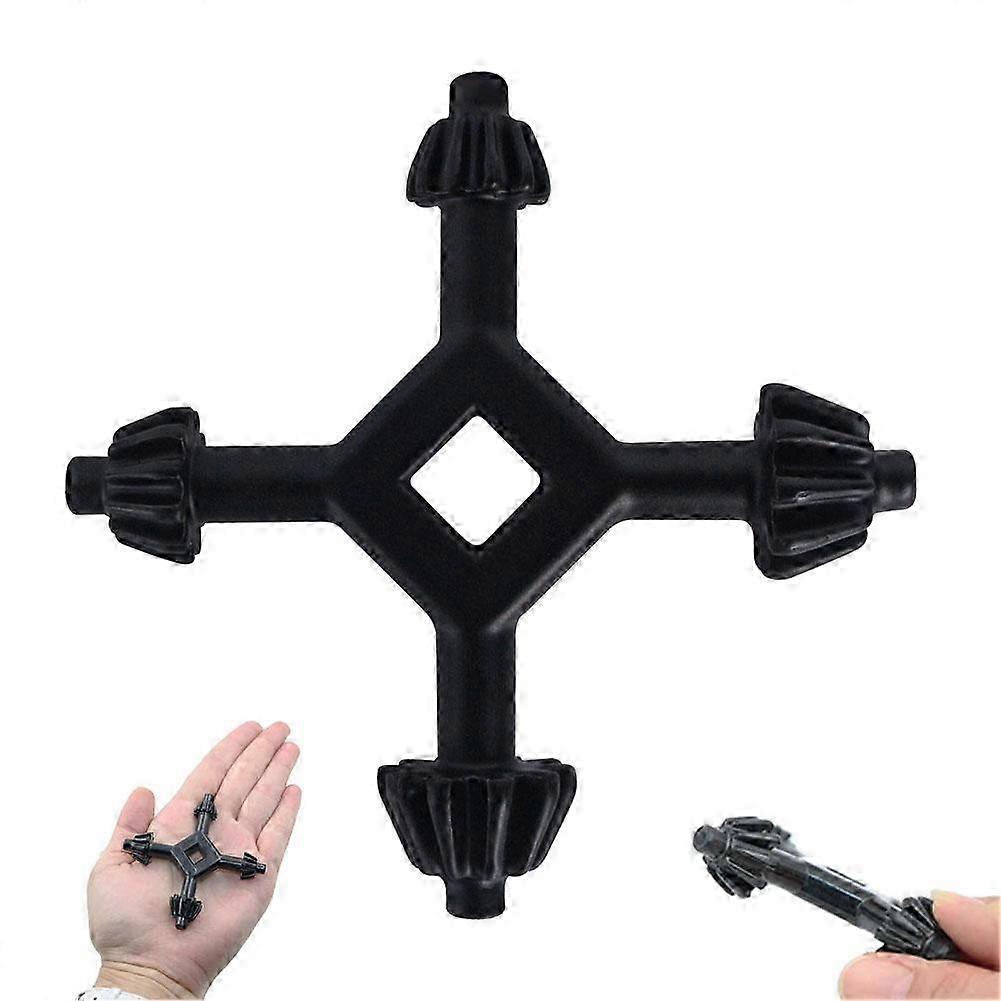 Compact Four-in-One Alloy Chuck Wrench