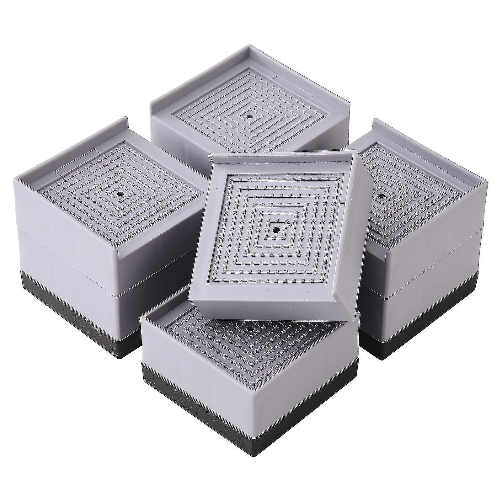 4pcs Furniture Accessory Adjustable Bed Risers Bed Risers Heavy Duty Square