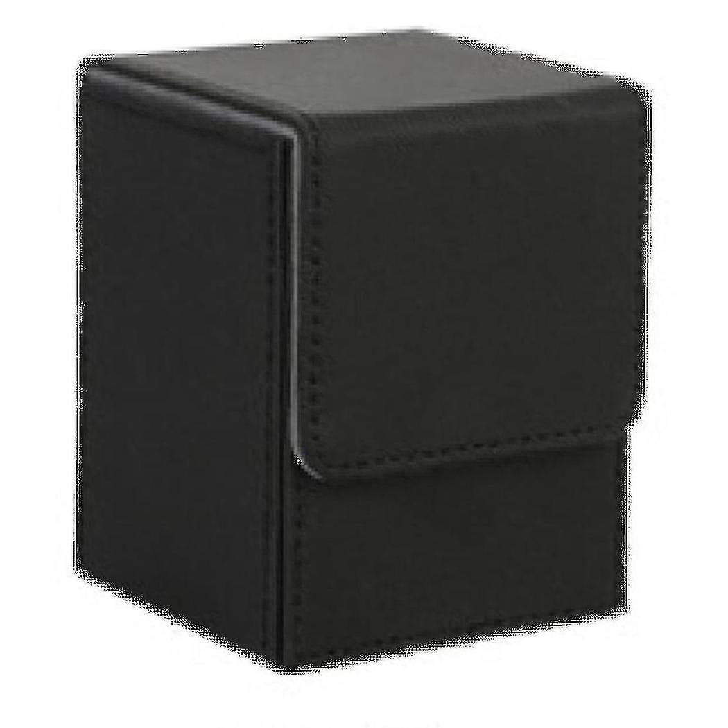 Card Case Deck Box Sleeved Cards Deck Game Box For Yugioh Binders: 100+, Black