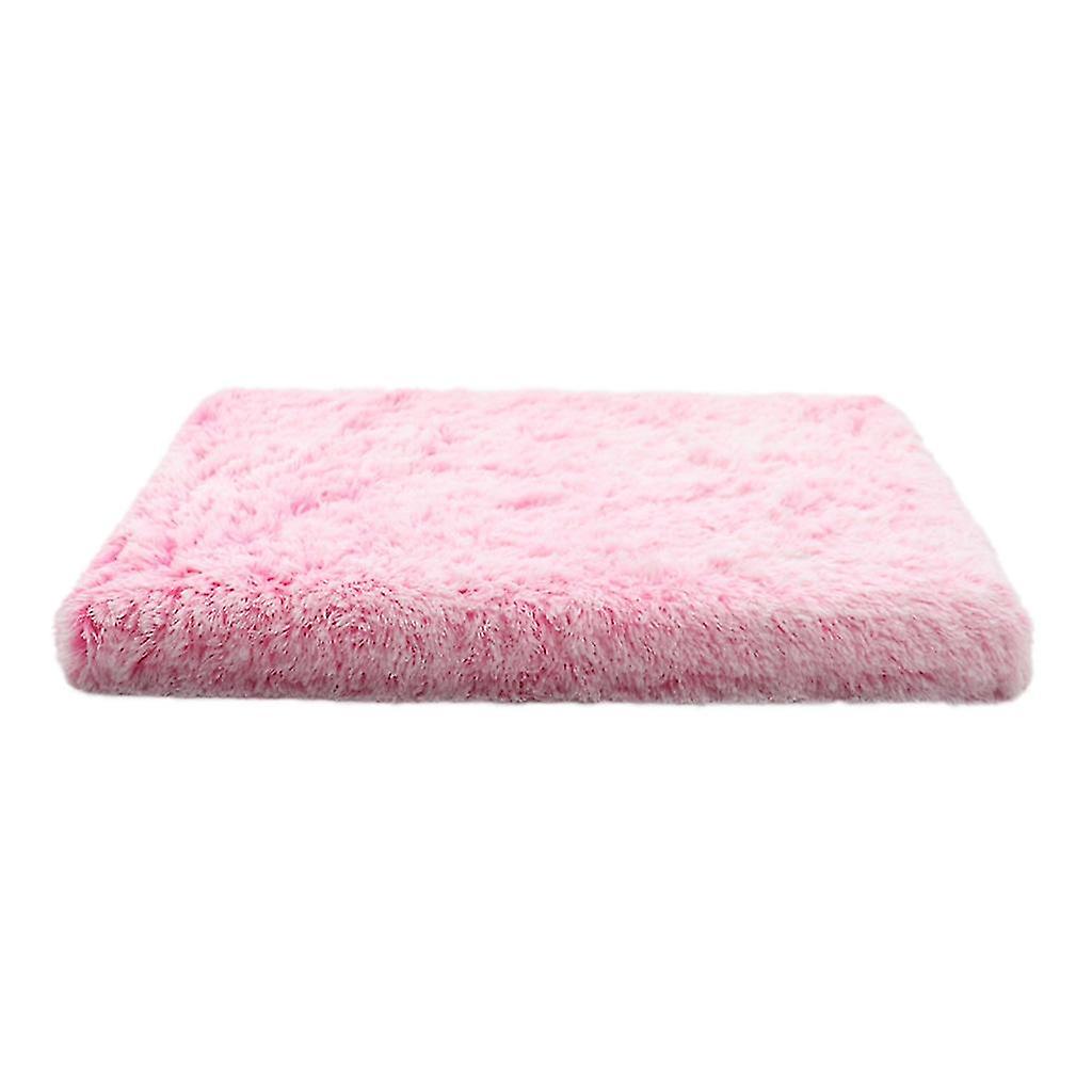 Square Long Plush Warm Dog Bed With Zipper Cat Mats Pet Kennel Warm Sleeping