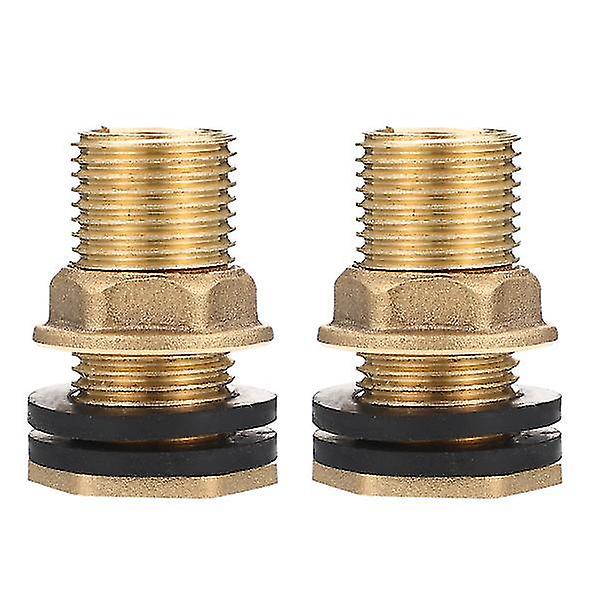 2 Pcs Hose Connector Water Spigot Lock 1/2 Inch Bulkhead Fitting 1/2 Bulkhead Fitting