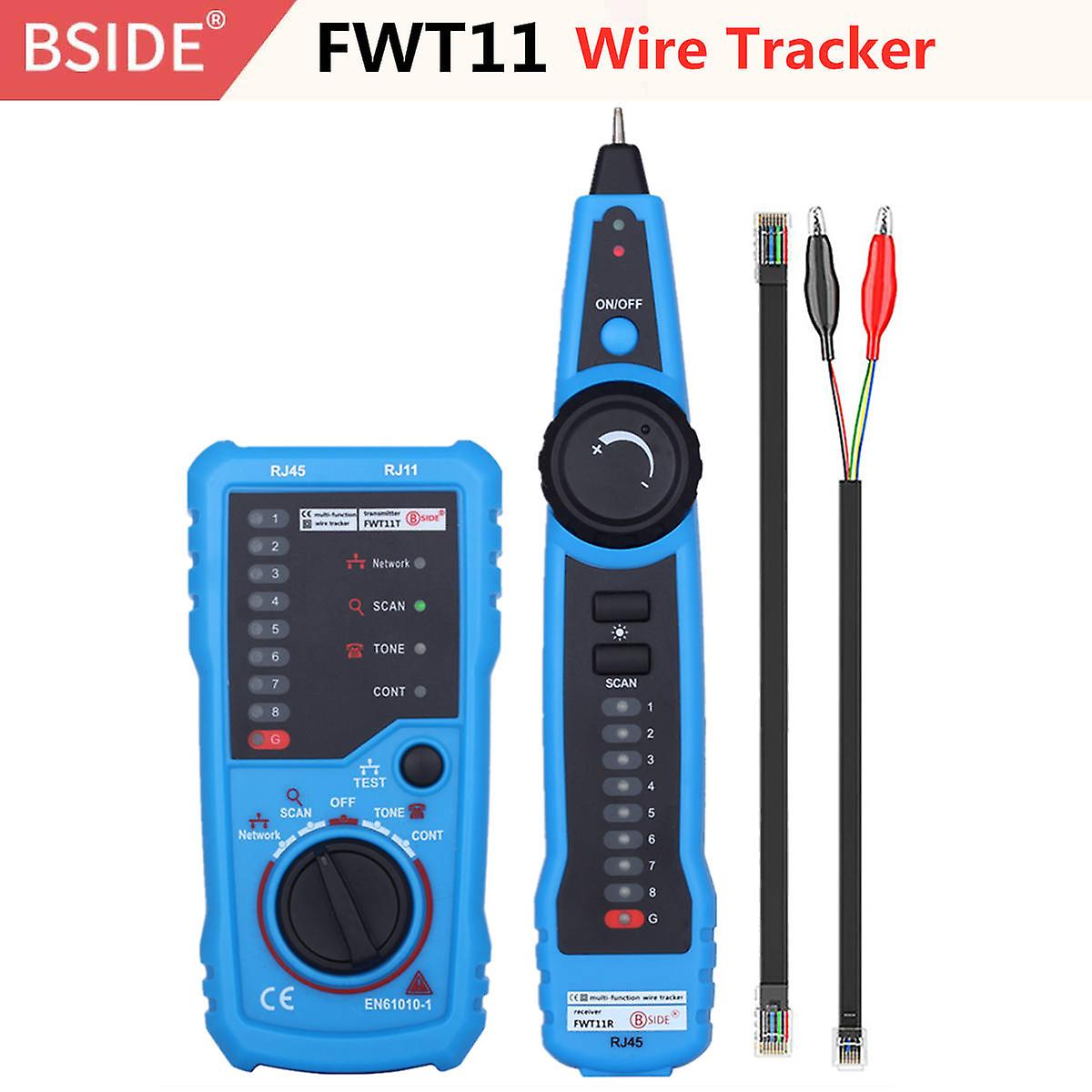 Bside Fwt11 High Quality Rj11 Rj45 Cat5 Cat6 Telephone Wire Tracker Tracer Toner Ethernet Lan Network Cable Tester Line Finder