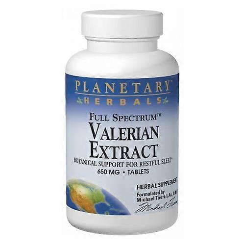 Planetary Herbals Full Spectrum Valerian Extract, 60 Tabs (Pack of 6)
