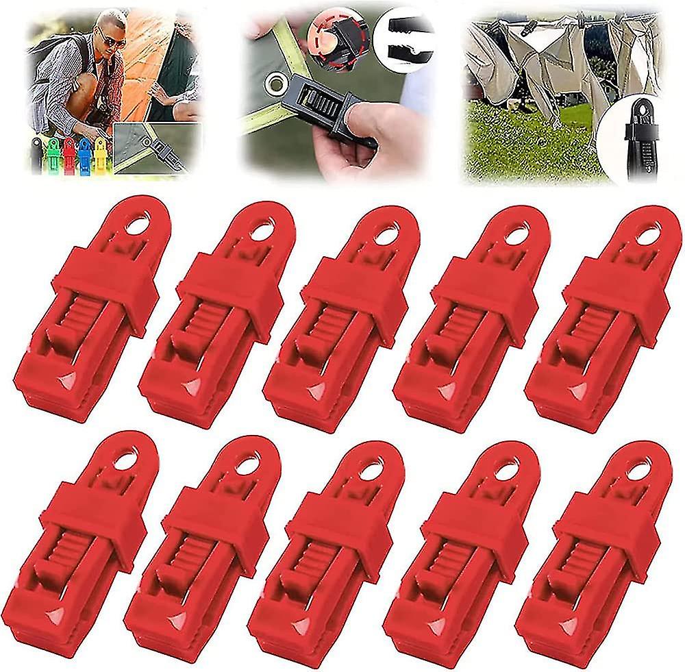 10pcs Adjustable Heavy Duty Latch Handle For Tarp And Shade Cloth, Plastic Clips For Shade Cloth, Reusable Tarp Clips