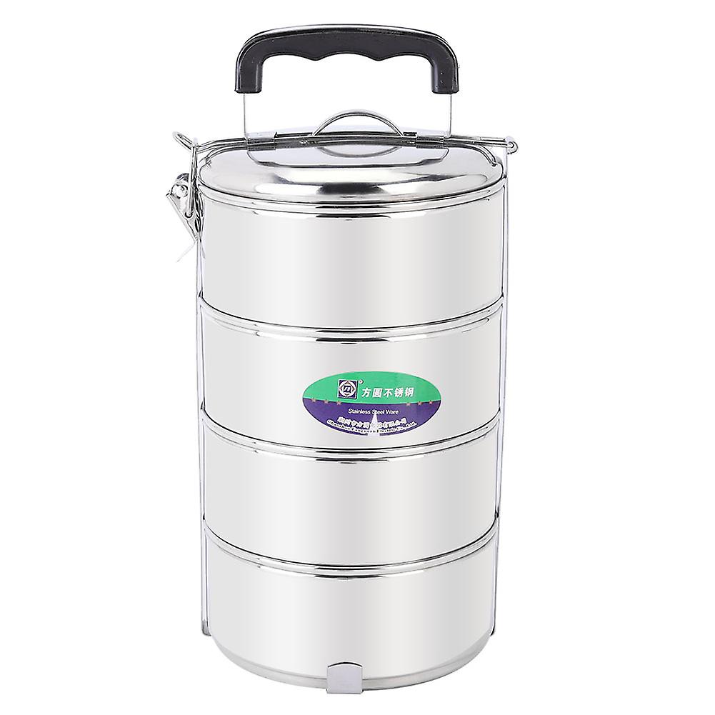 Thick Multi-Layer Stainless Steel Lunch Box Food Container for Home Office Picnic School 4 Layers