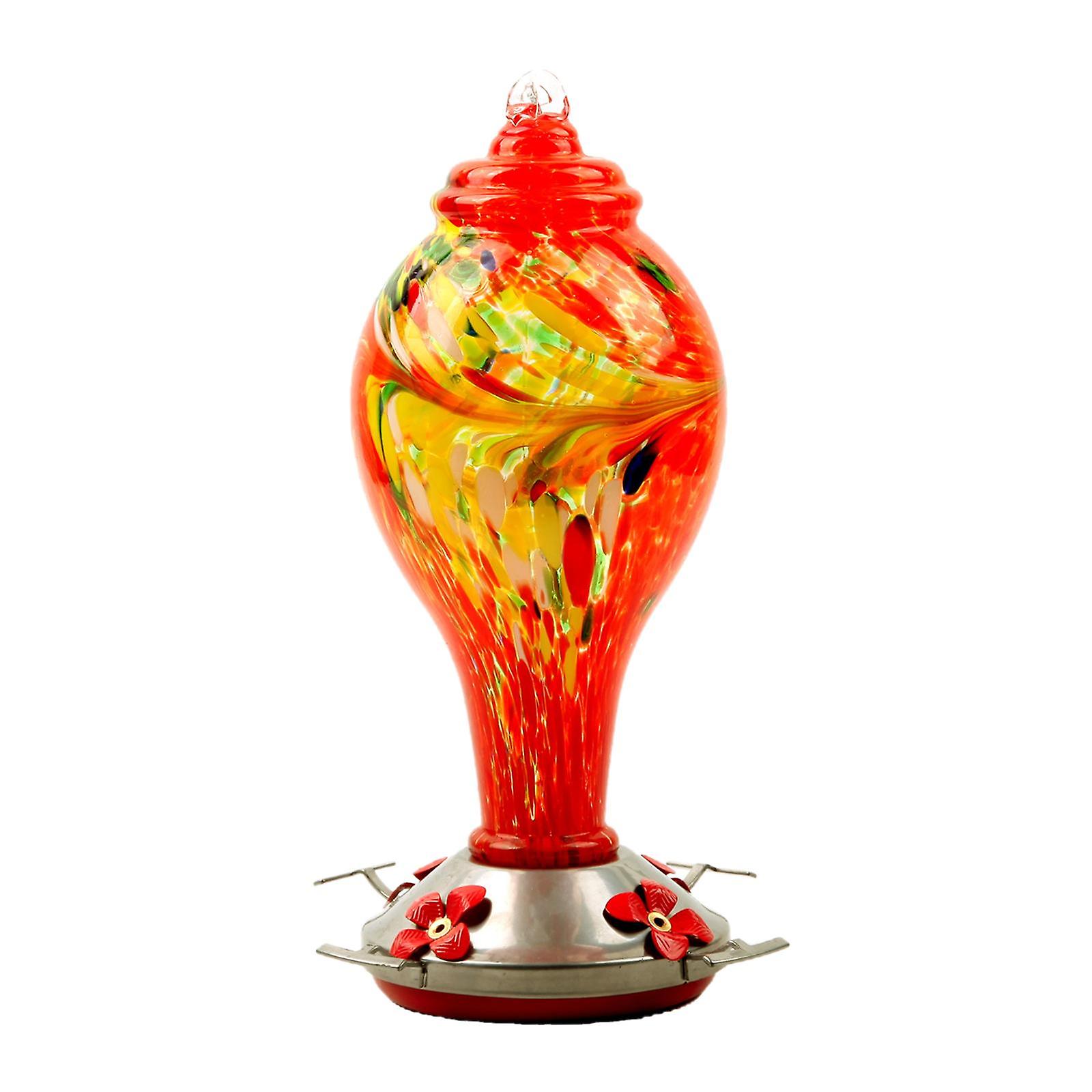 Leak-Proof Hummingbird Nectar Feeder with 4 Feeder Ports Easy to Clean A