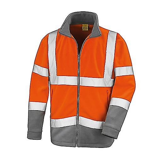 SAFE-GUARD by Result Mens Hi-Vis Fleece Jacket