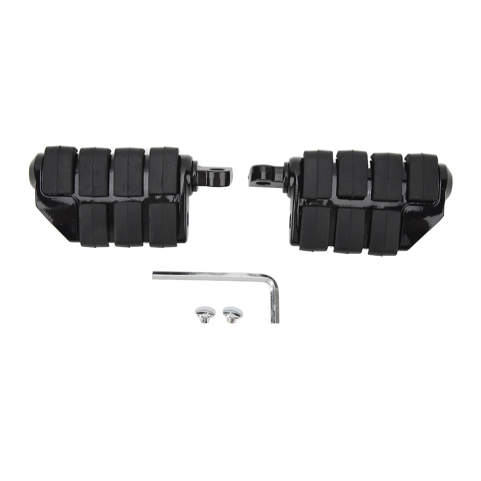 Motorcycle Engine Guard Footrest Extension Pads Black Finish Durable Aluminium Matte Left and Right Pair Compatible with 2008-Later FXCW FXCWC FXS FXS