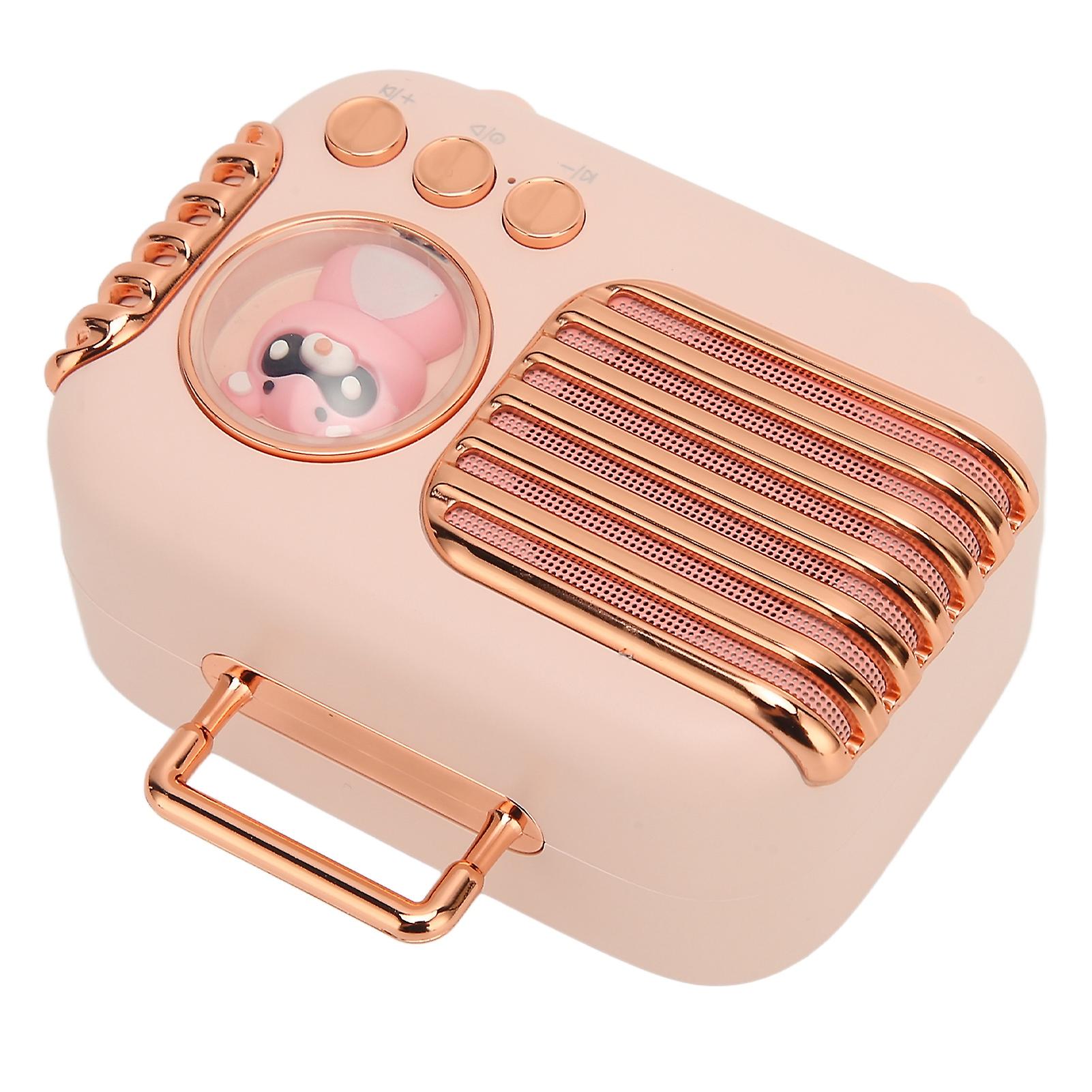 Bluetooth 5.0 Mini Speaker 5W Stereo Portable Wireless Pink