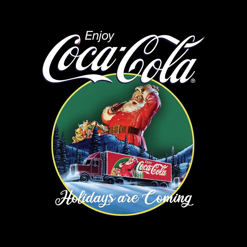 T-Shirt Uomo Coca Cola 'Holidays Are Coming' Con Camion Natalizio – Manica Corta