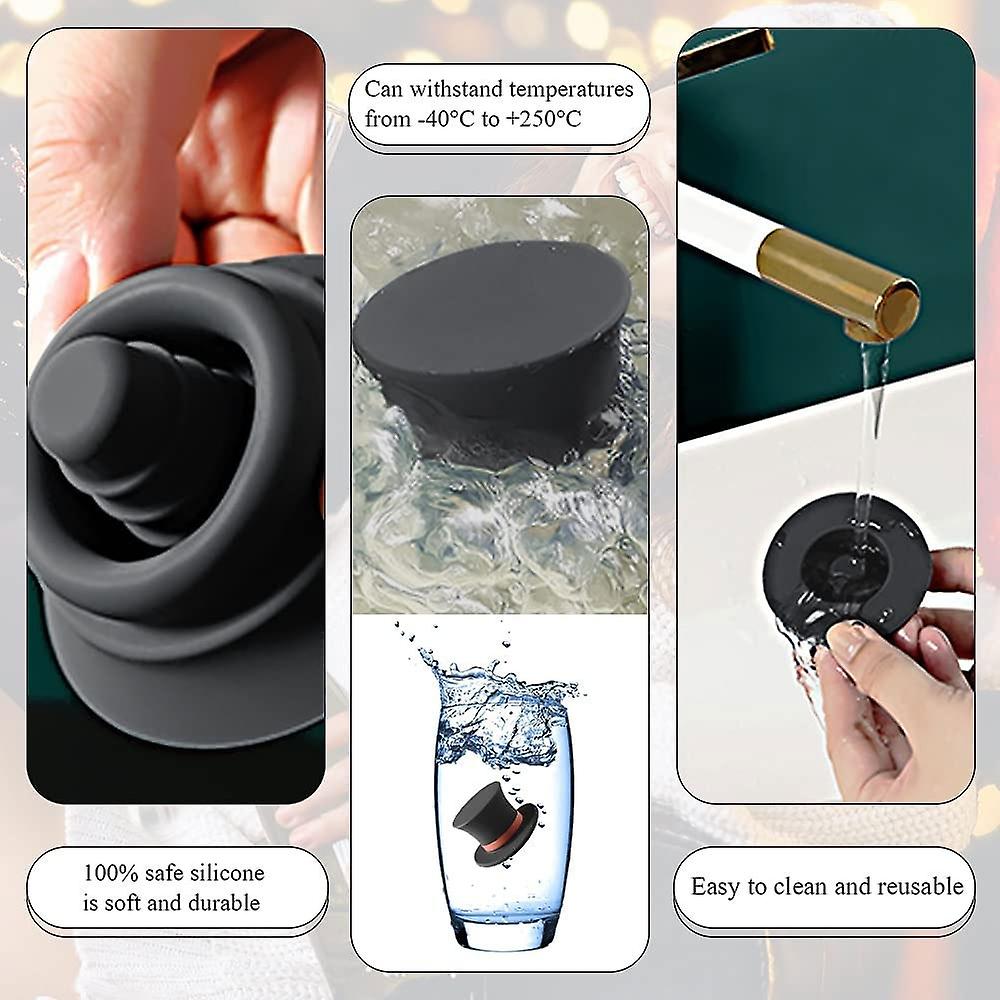 Reusable Silicone Wine Bottle Stoppers