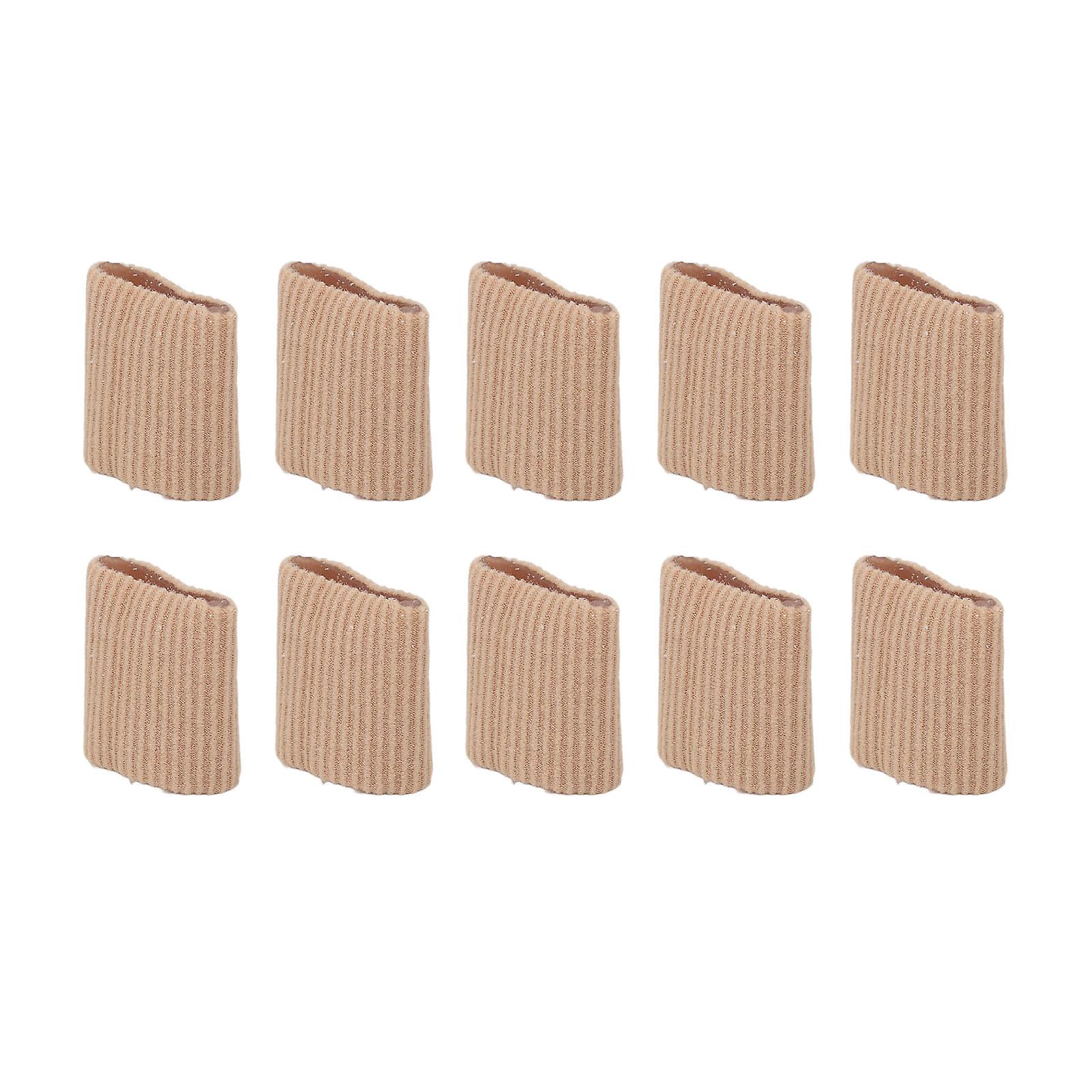 10 Pack Soft Silicone Toe Cushions for Corns, Blisters and Calluses (L 3 x 2.5cm)