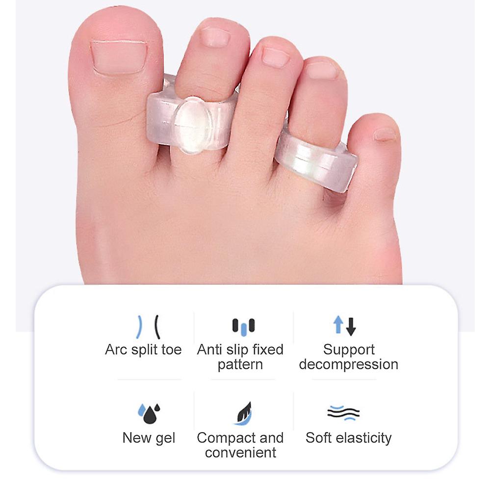 Toe Splitter Toe Spreader Bunion Corrector Anti-abrasion Silicone Protector