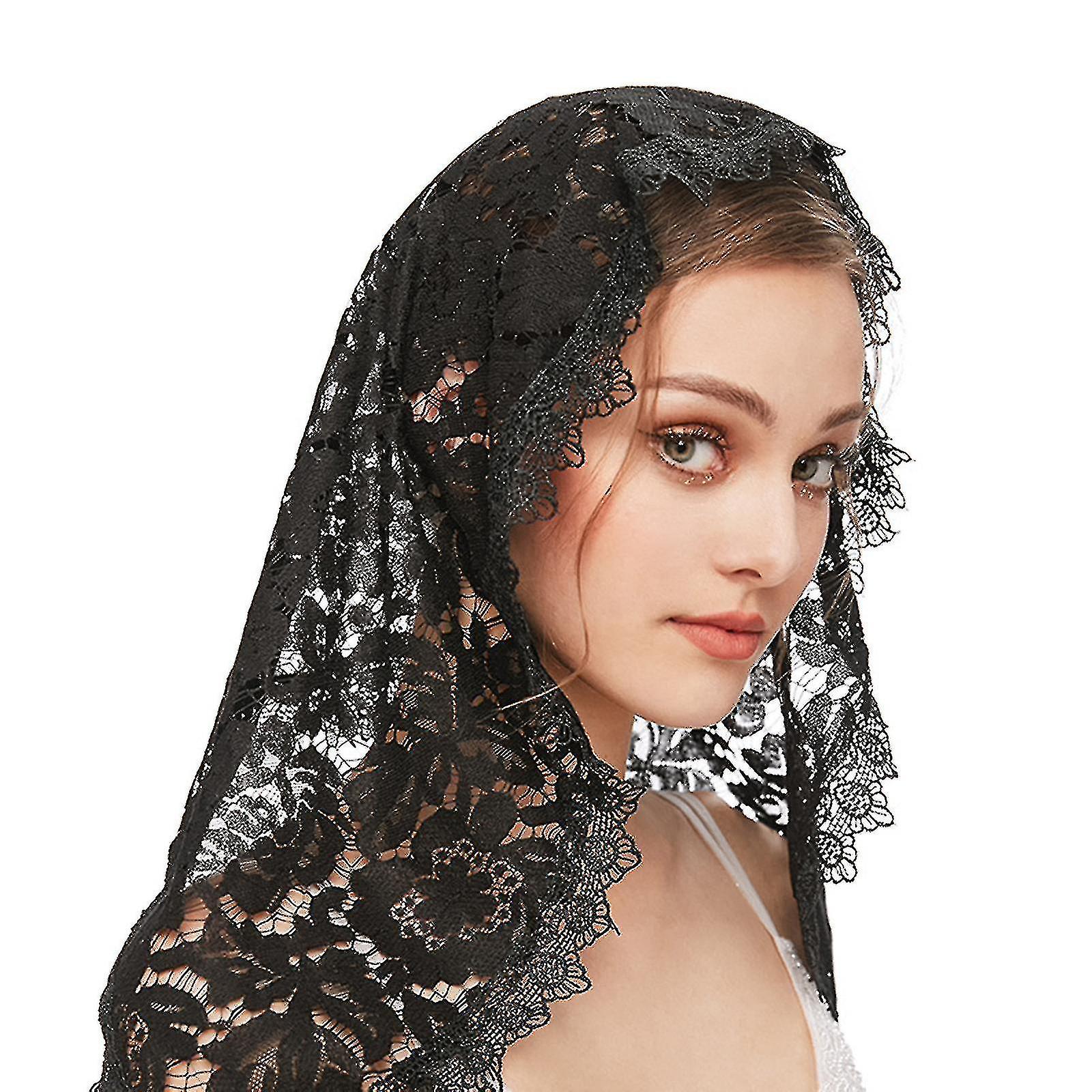 BEAUTELICATE Mantilla katholieke sluier voor dames, kant BEAUTELICATE Mantilla katholieke sluier voor dames, kant