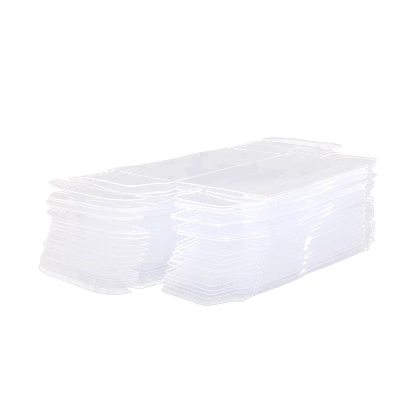 20 Pieces PVC Clear Box 1/64 Scale Vehicle Model Car Case Durable Organizer Box Model Toy Car Exhibition Box for Collectible