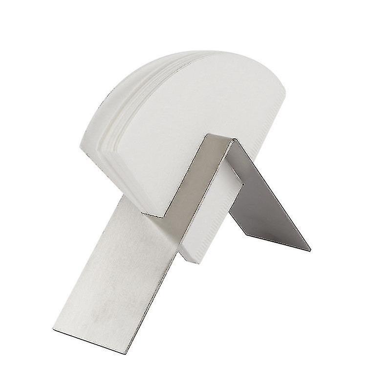 Coffee Filter Paper Holder,stainless Steel Coffee Paper Storage Container (silver)