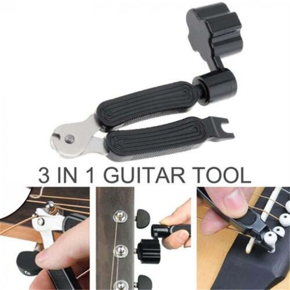 3 in 1 Guitar Tuning Tool String Cutter Pin Puller String Winder Remover