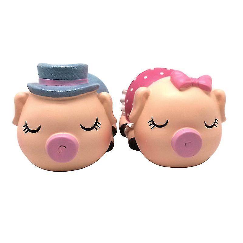 2pcs Pigs Lovers Statue
