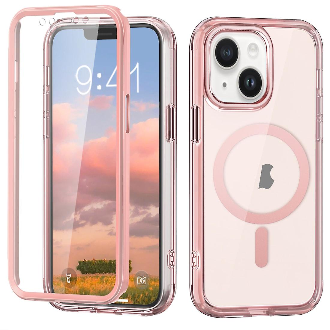 For iPhone 14 Plus Colorful MagSafe Magnetic PC + TPU Phone Case