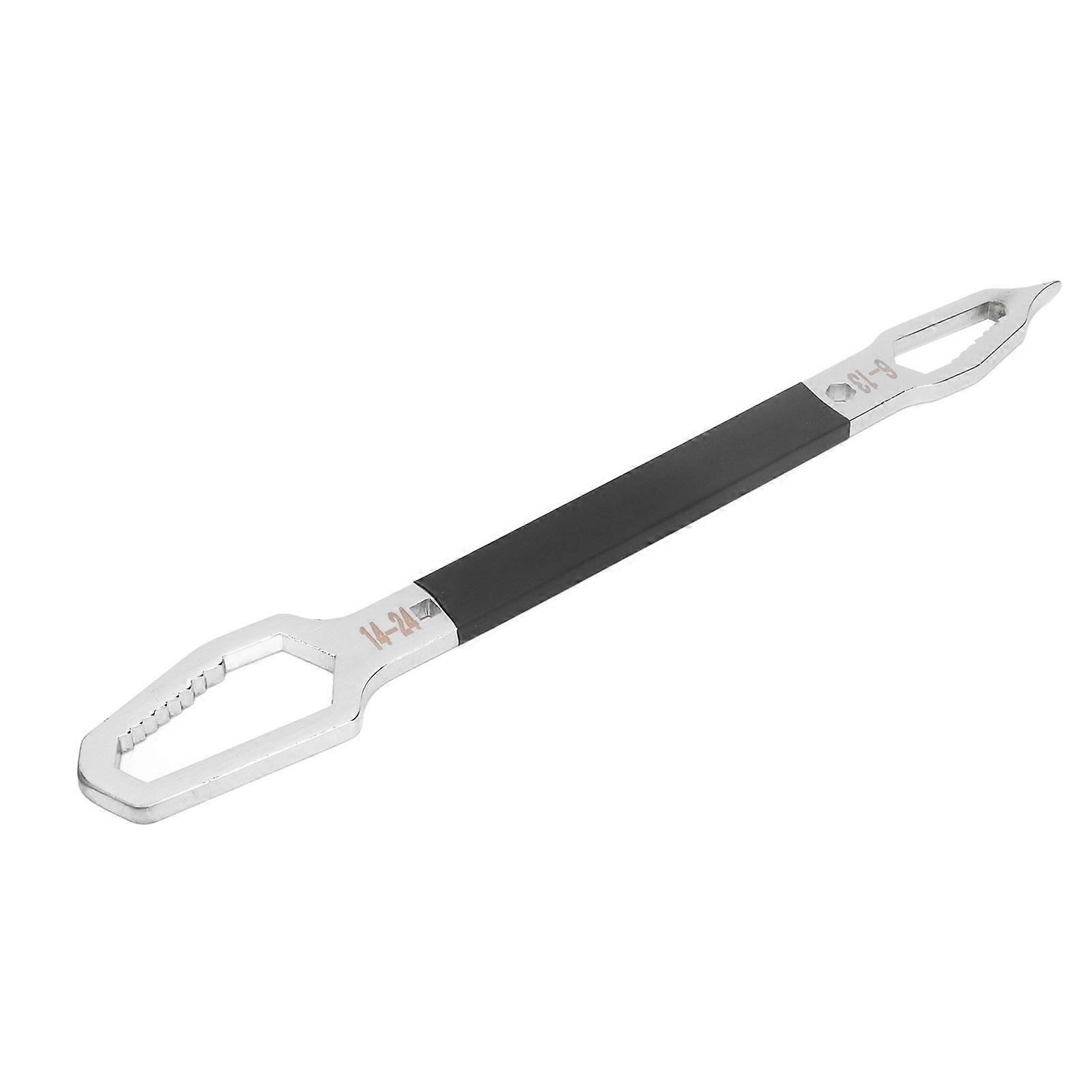 Shaped Wrench Double Ended Multifunctional Universal Unique Ultra Long Design Hardware Hand ToolBlack 