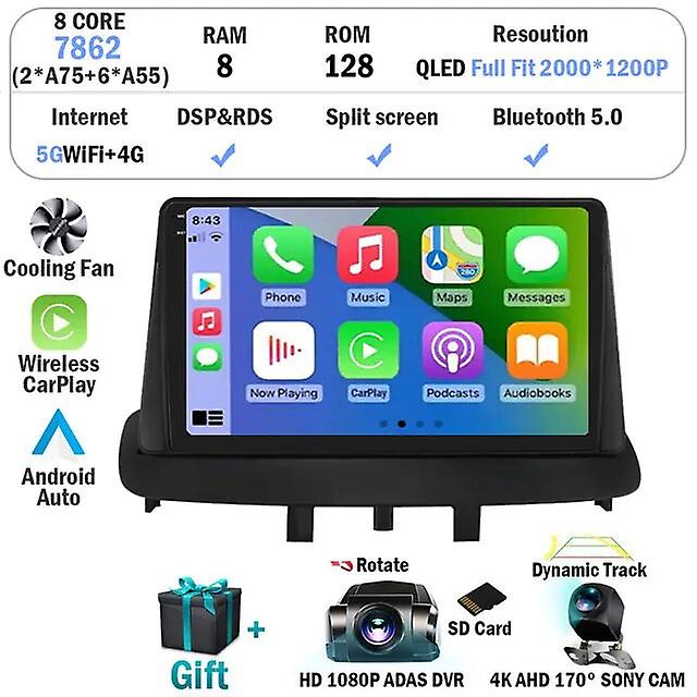 Android 13 Gps Car Radio Video For Renault Megane 3 Fluence Samsung Sm3 2008 - 2014 Multimedia Navigation Player Dsp Ips Carplay