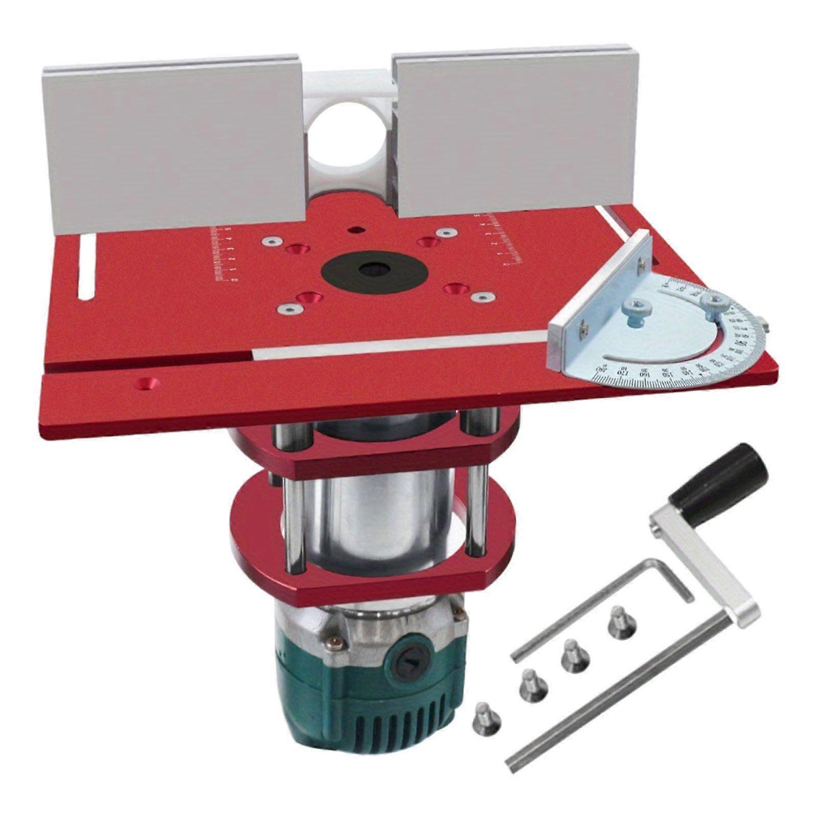 Router Table Insert Plate Professional Engraving Machine Woodworking Benches Red