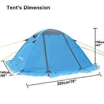 Desert&fox Winterzelt mit Schneerock 2 Personen Aluminium Pole Zelt  Leichtes Backpacking Zelt zum Wandern Klettern Schneewetter | Fruugo CH
