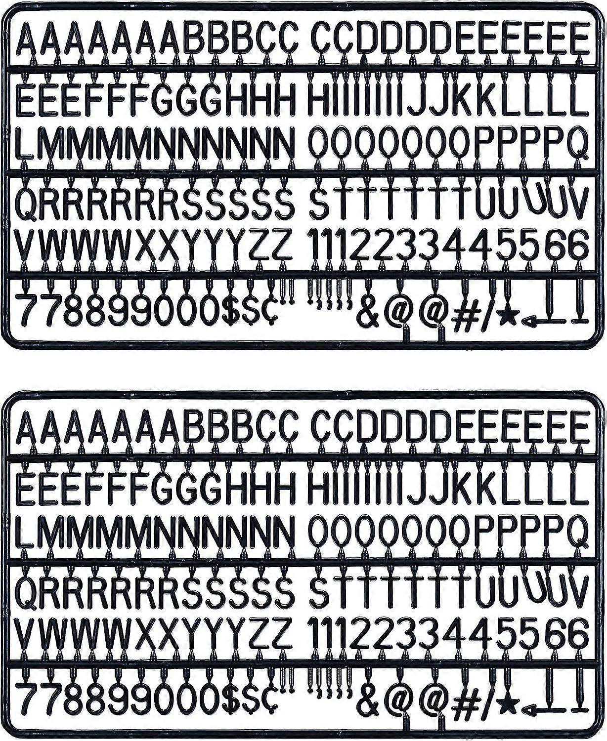 3/4 Inch Letters For Letter Boards,300 Pieces Including Letters, Numbers & Symbols For Changeable Plastic Message Boards