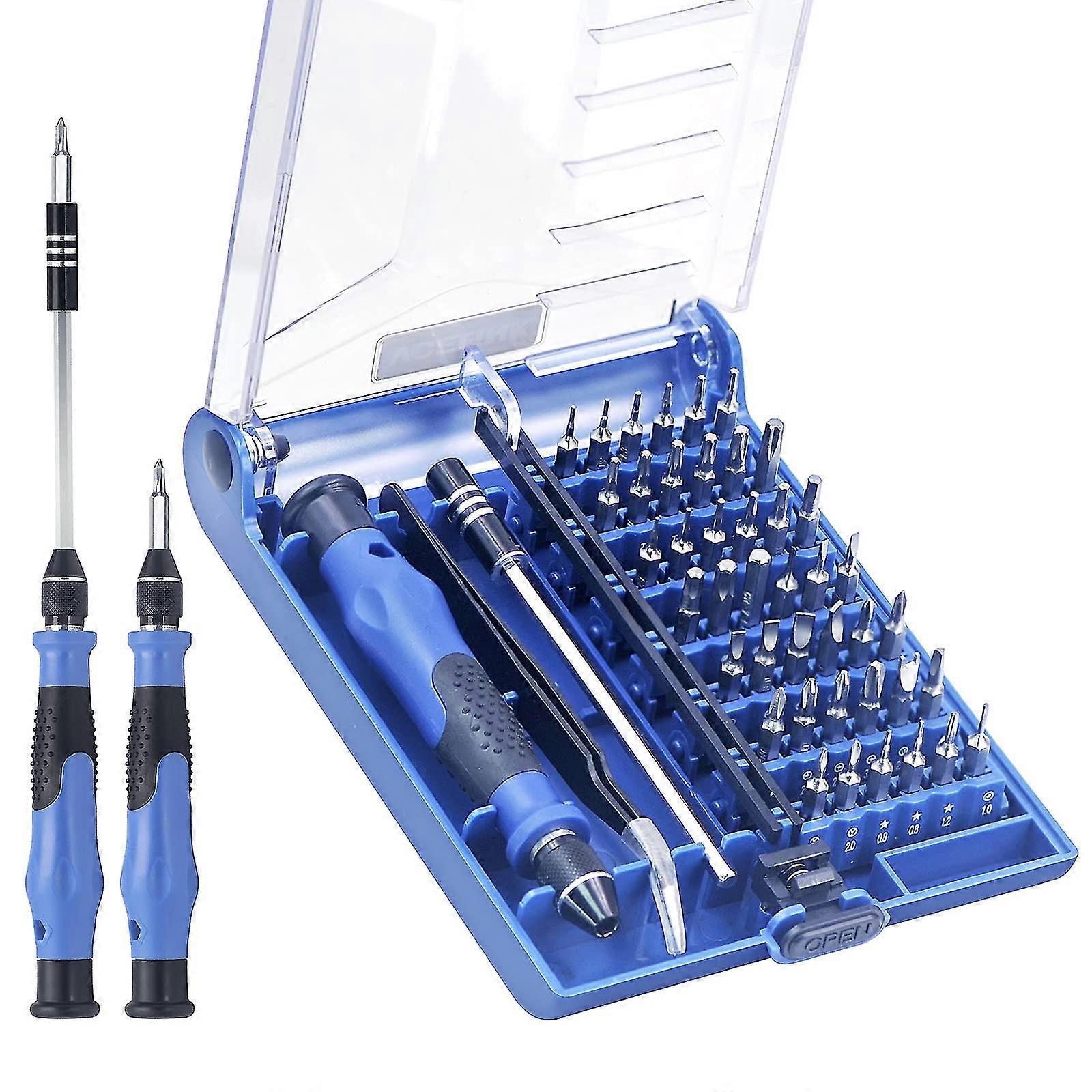 45 in 1 Precision Screwdriver with 42 Mini Screwdriver Set, Magnetic Precision Screwdriver with Extension Rod, Computer Chisel Tweezers