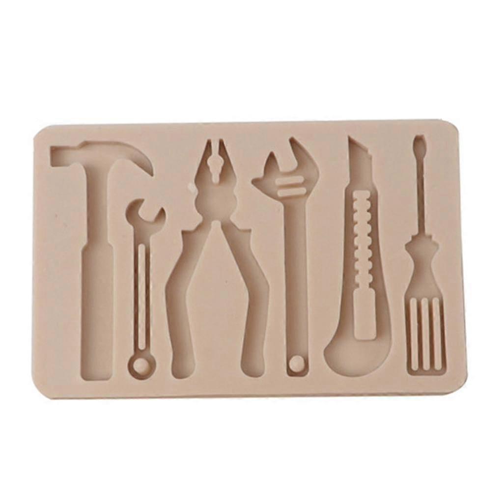 Cake Chocolate Decorating Baking Mould Tools Spanner Saw Ladder Shape Durable