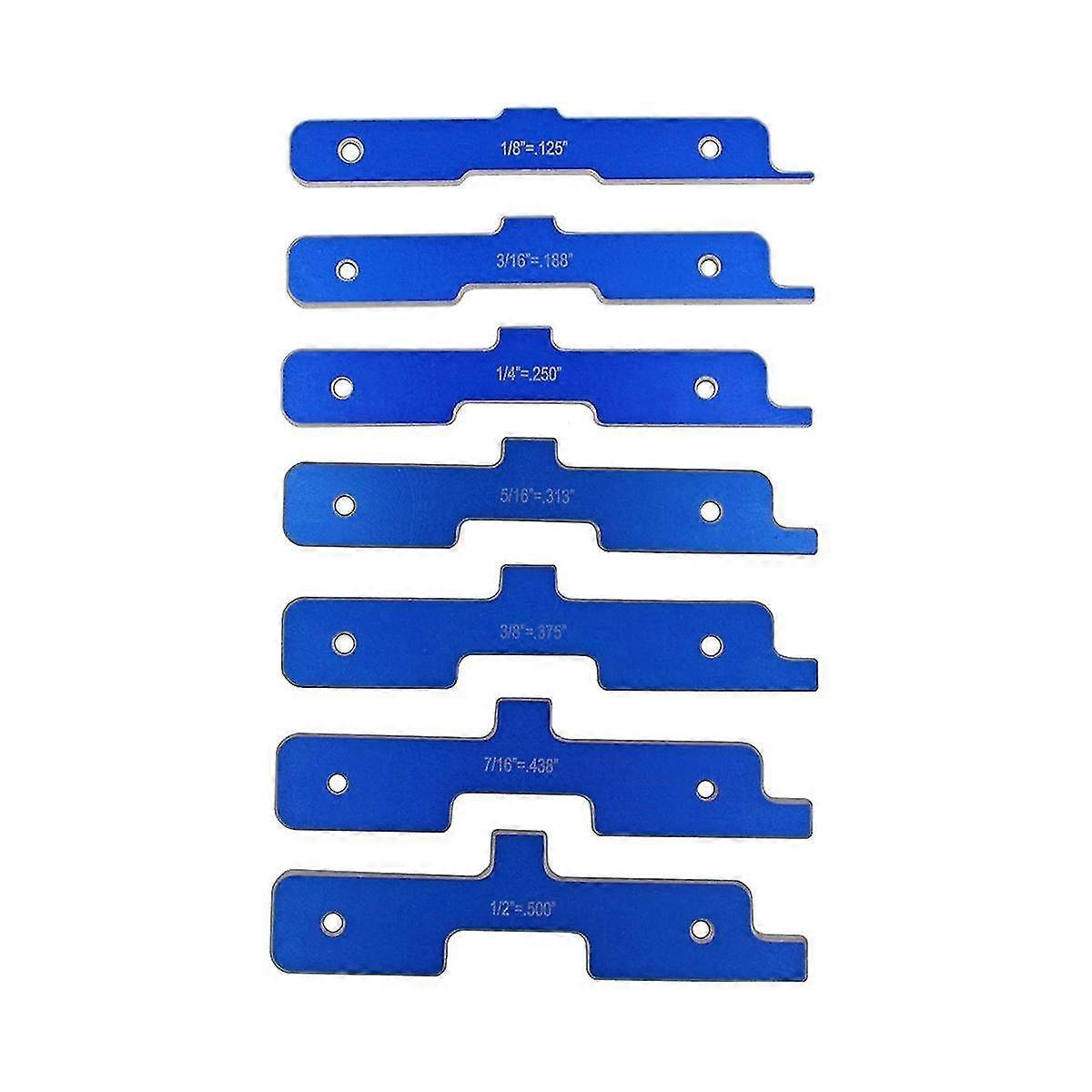 7pcs Precision Woodworking Measuring Blocks Router Table Set Up Bar Miter Gauge Tool