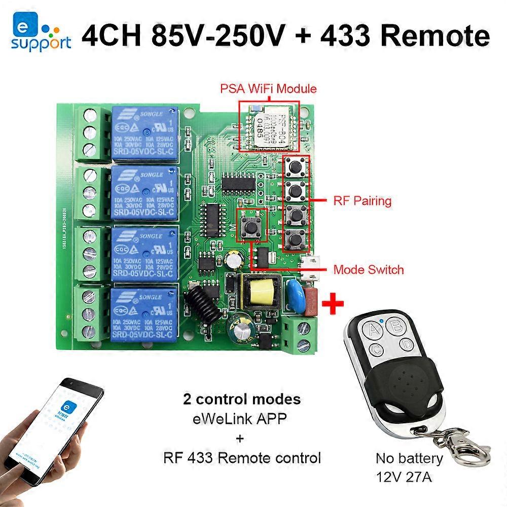 APP WiFi Smart Light Switch DIY Home Universal APP Wireless Remote Control Module Works With Alexa Google Home