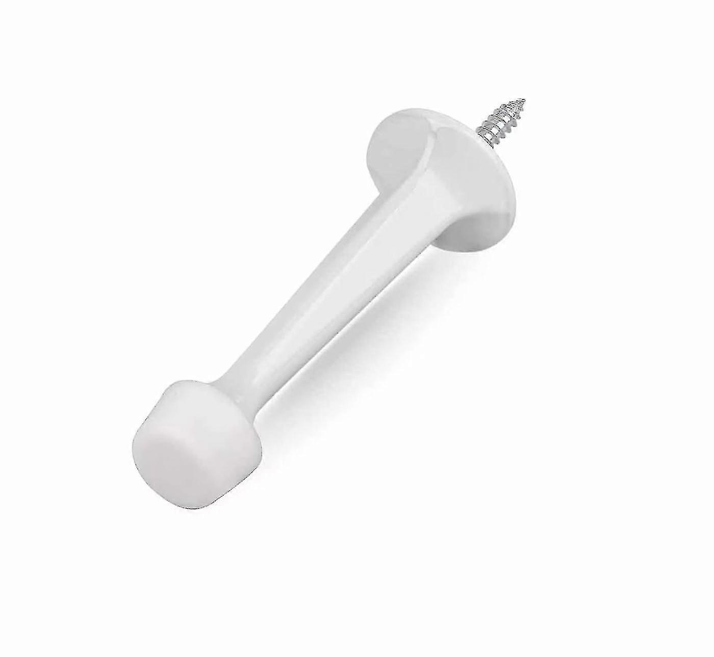 Door Stops Wall Mounted Door Stop Door Stopper Metal Rigid Door Stoppers Heavy Duty Doorstop With Mute Soft Rubber Bumper Tip Door Stops For Wall Prot