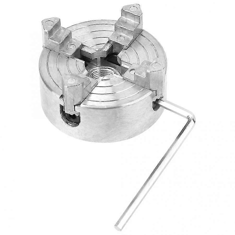 Lathe Chuck, Zinc Alloy 4-jaw Chuck Clamp Accessory Wood Lathe Chuck Woodturning Chuck Woodworking Lathe Chuck Miniature Lathe For Mini Metal L